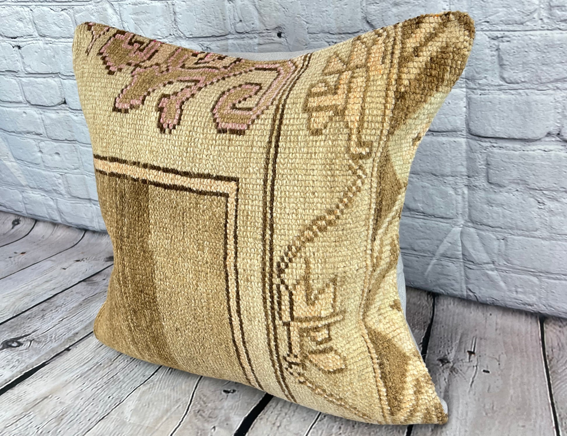 20 x 20 Rug Pillow Spice Route Turkish Pillow Cushion Cover #6719