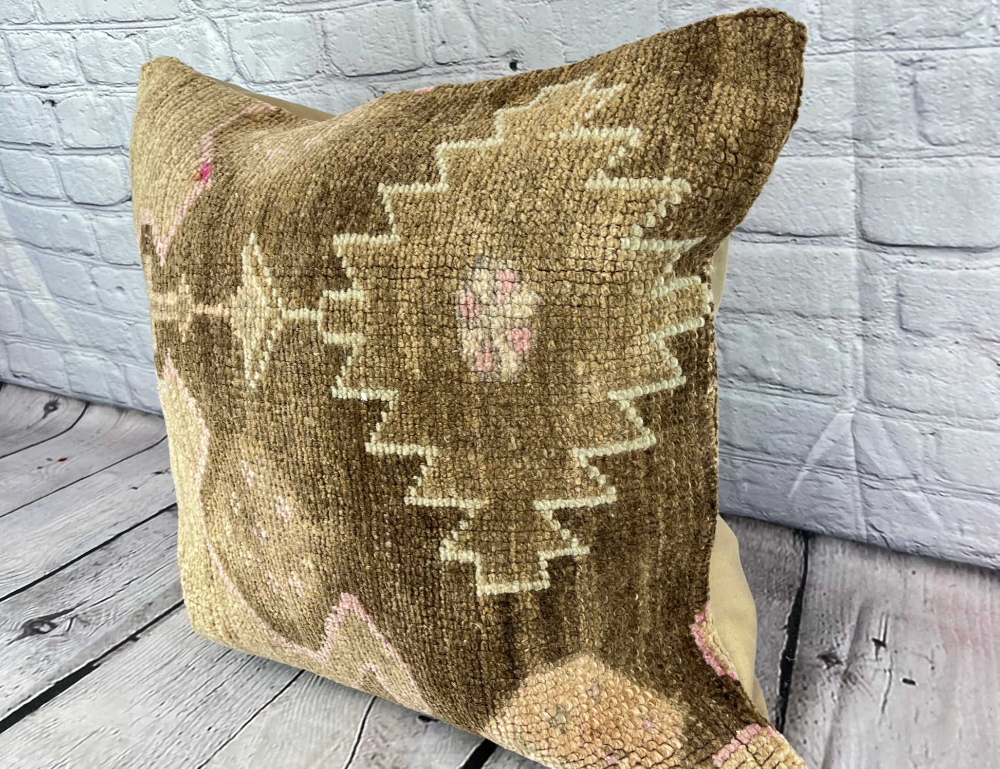 20 x 20 Rug Pillow Tranquil Lagoon Turkish Pillow Cushion Cover #7625