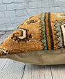 20 x 20 Rug Pillow Azure Melody Turkish Pillow Cushion Cover #7627