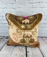 20 x 20 Rug Pillow Whispering Mists Turkish Pillow Cushion Cover #7614