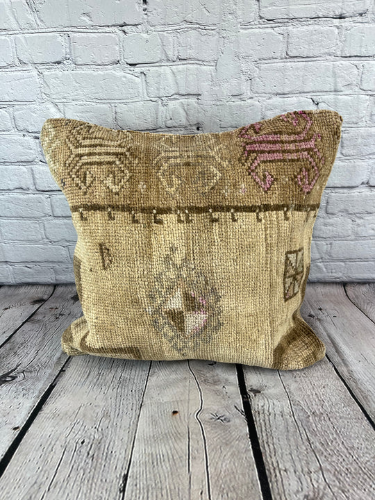 20 x 20 Rug Pillow Anatolian Radiant Turkish Pillow Cushion Cover #7609