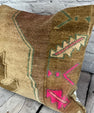 20 x 20 Rug Pillow Ethereal Reverie Turkish Pillow Cushion Cover #7655