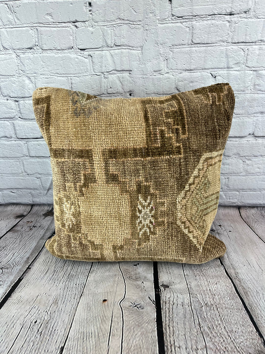 20 x 20 Rug Pillow Turkish Emerald Turkish Pillow Cushion Cover #7666