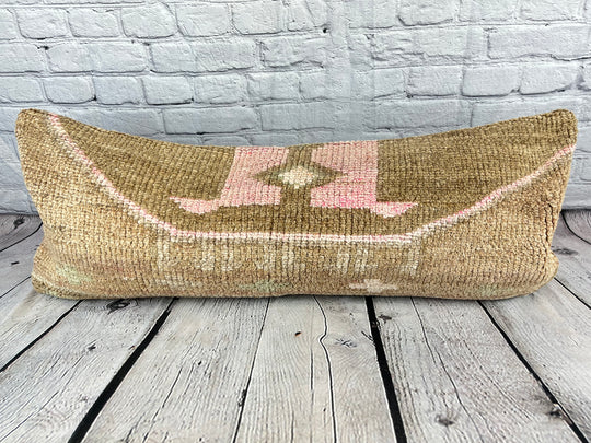 14 x 35 Lumbar Rug Pillow Radiance Retreat Turkish Pillow Cushion Cover #7592