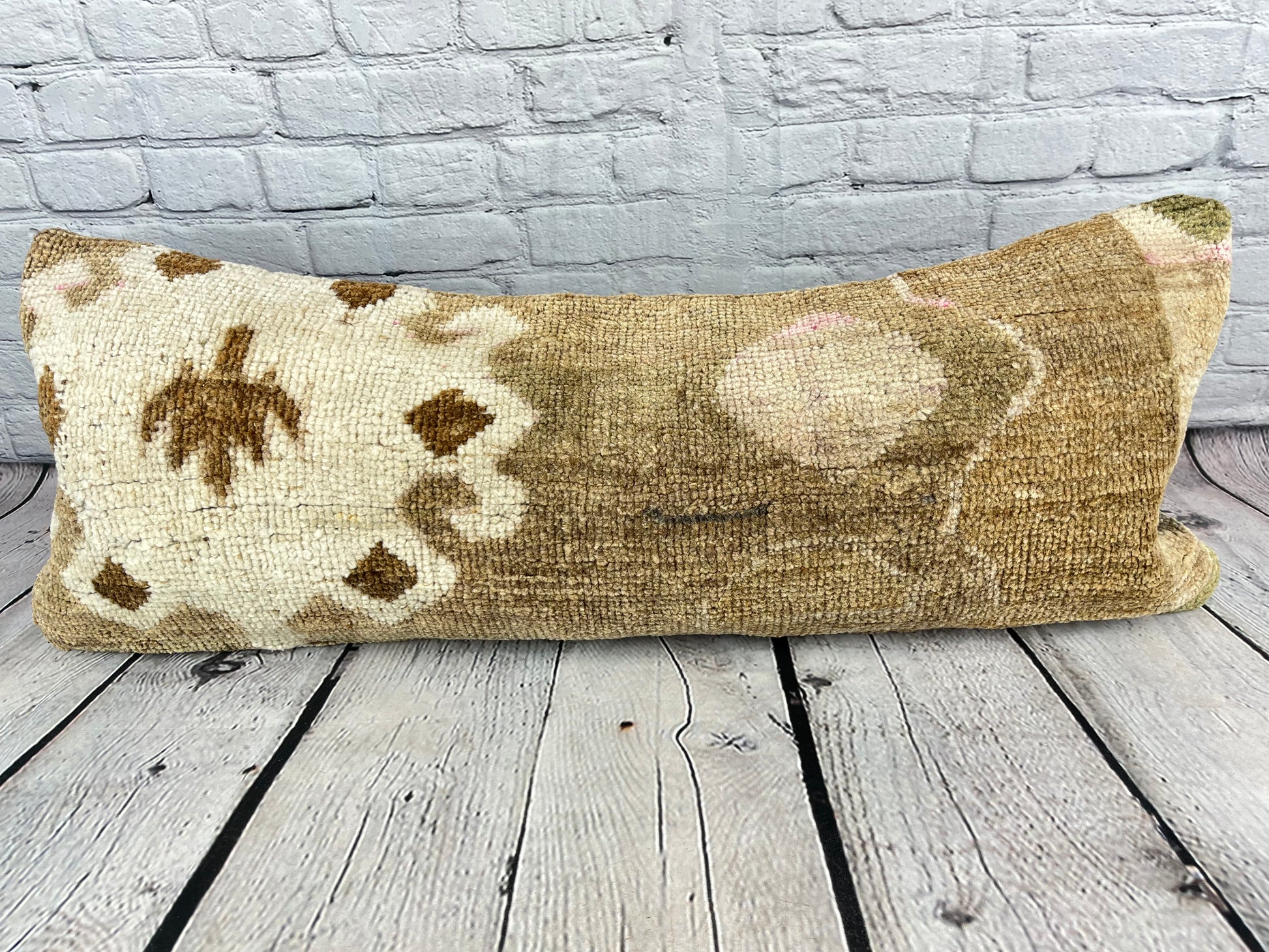 14 x 35 Lumbar Rug Pillow Luxe Haven Turkish Pillow Cushion Cover #7598