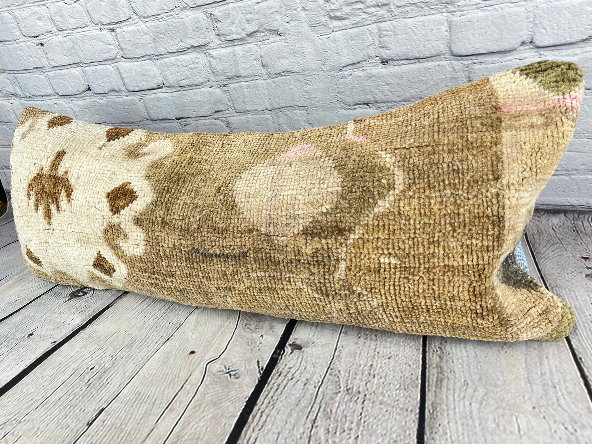 14 x 35 Lumbar Rug Pillow Luxe Haven Turkish Pillow Cushion Cover #7598