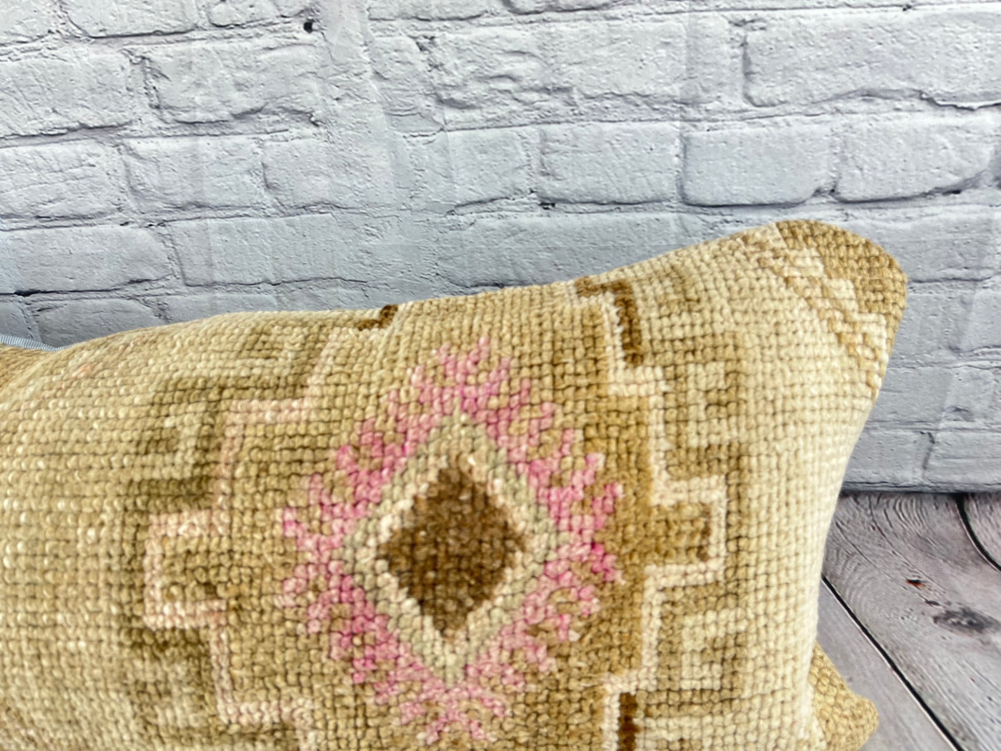 14 x 35 Lumbar Rug Pillow Luxe Bazaar Turkish Pillow Cushion Cover #7595