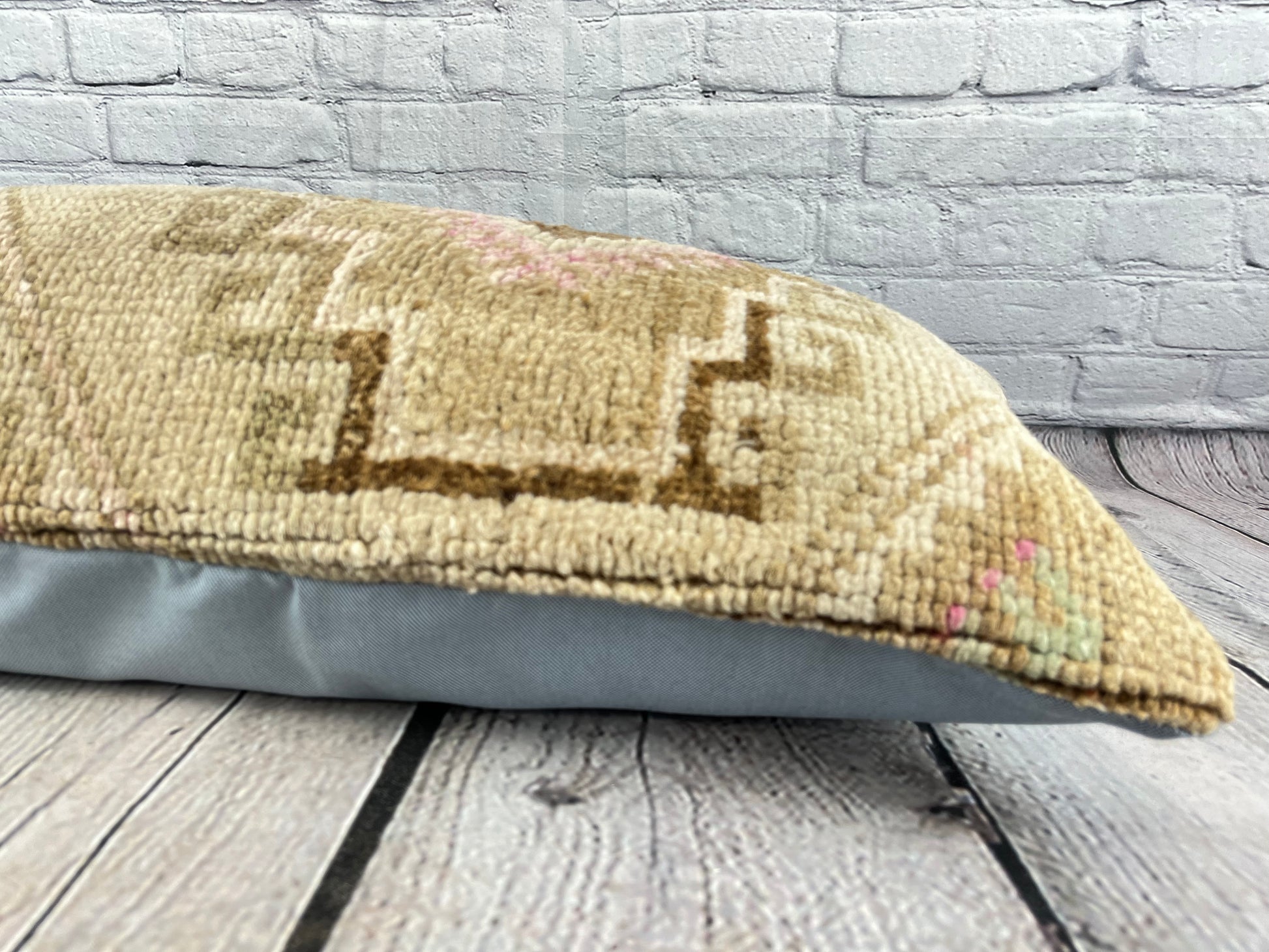 14 x 35 Lumbar Rug Pillow Luxe Bazaar Turkish Pillow Cushion Cover #7595
