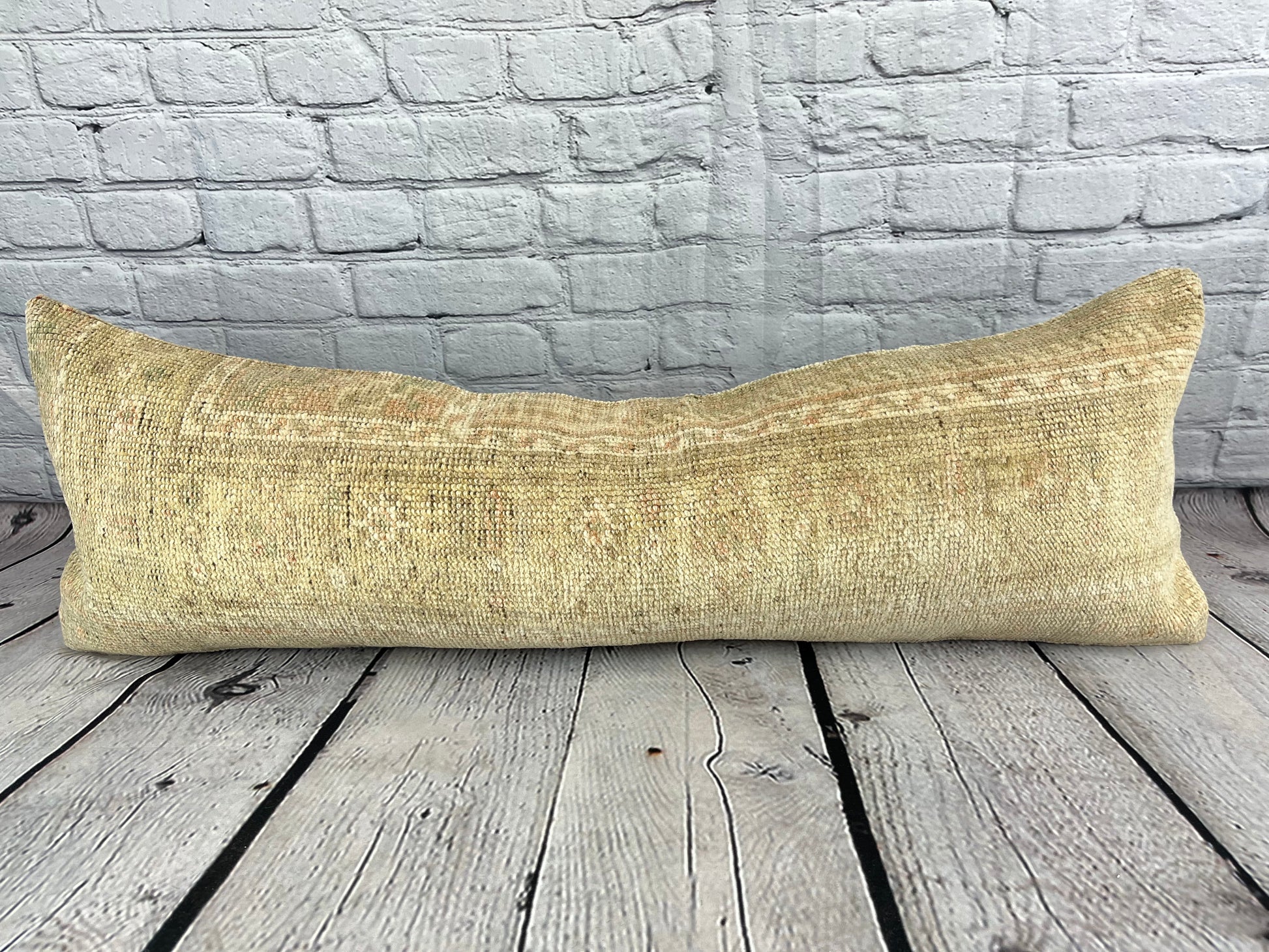 12 x 36 Lumbar Rug Pillow  Essence Oasis Turkish Pillow Cushion Cover #6628