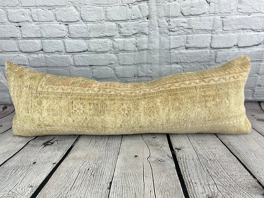 12 x 36 Lumbar Rug Pillow  Essence Oasis Turkish Pillow Cushion Cover #6628