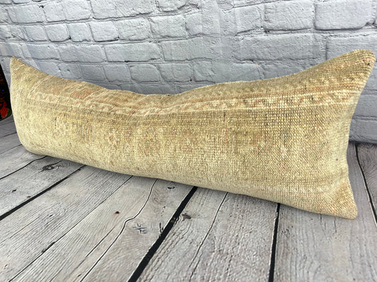 12 x 36 Lumbar Rug Pillow  Essence Oasis Turkish Pillow Cushion Cover #6628