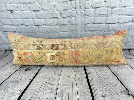 12 x 36 Lumbar Rug Pillow Turkish Essence Turkish Pillow Cushion Cover #6662