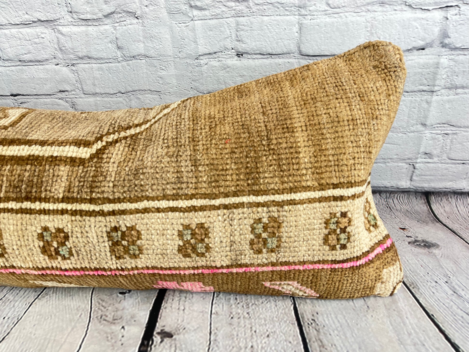 14 x 35 Lumbar Rug Pillow Horizon Haven Turkish Pillow Cushion Cover #7819
