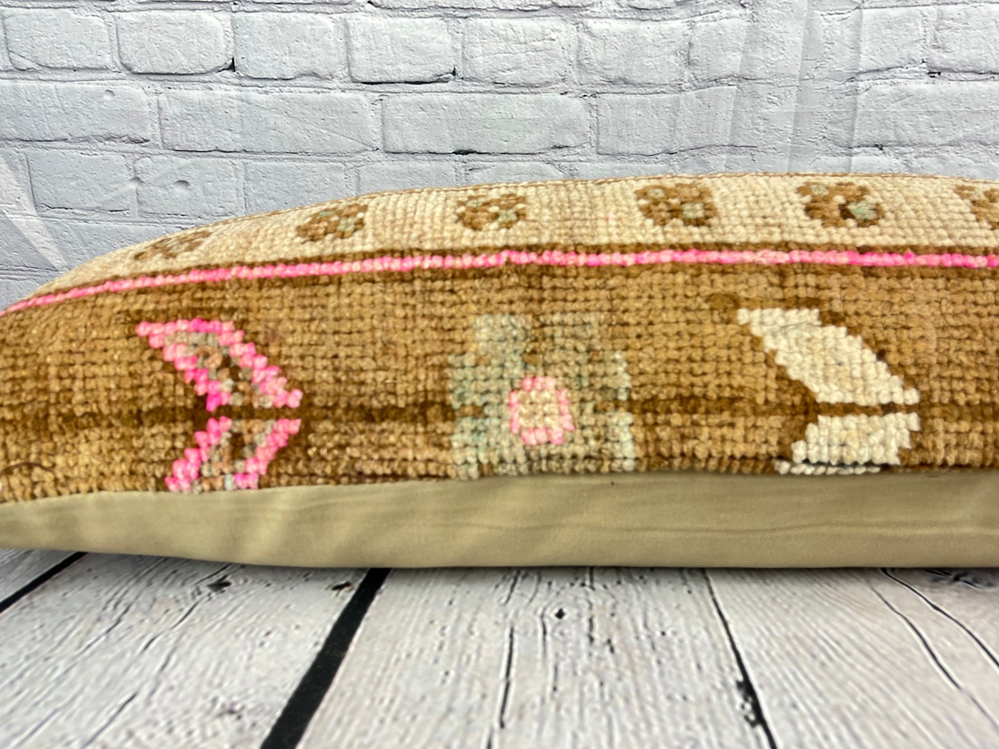14 x 35 Lumbar Rug Pillow Horizon Haven Turkish Pillow Cushion Cover #7819