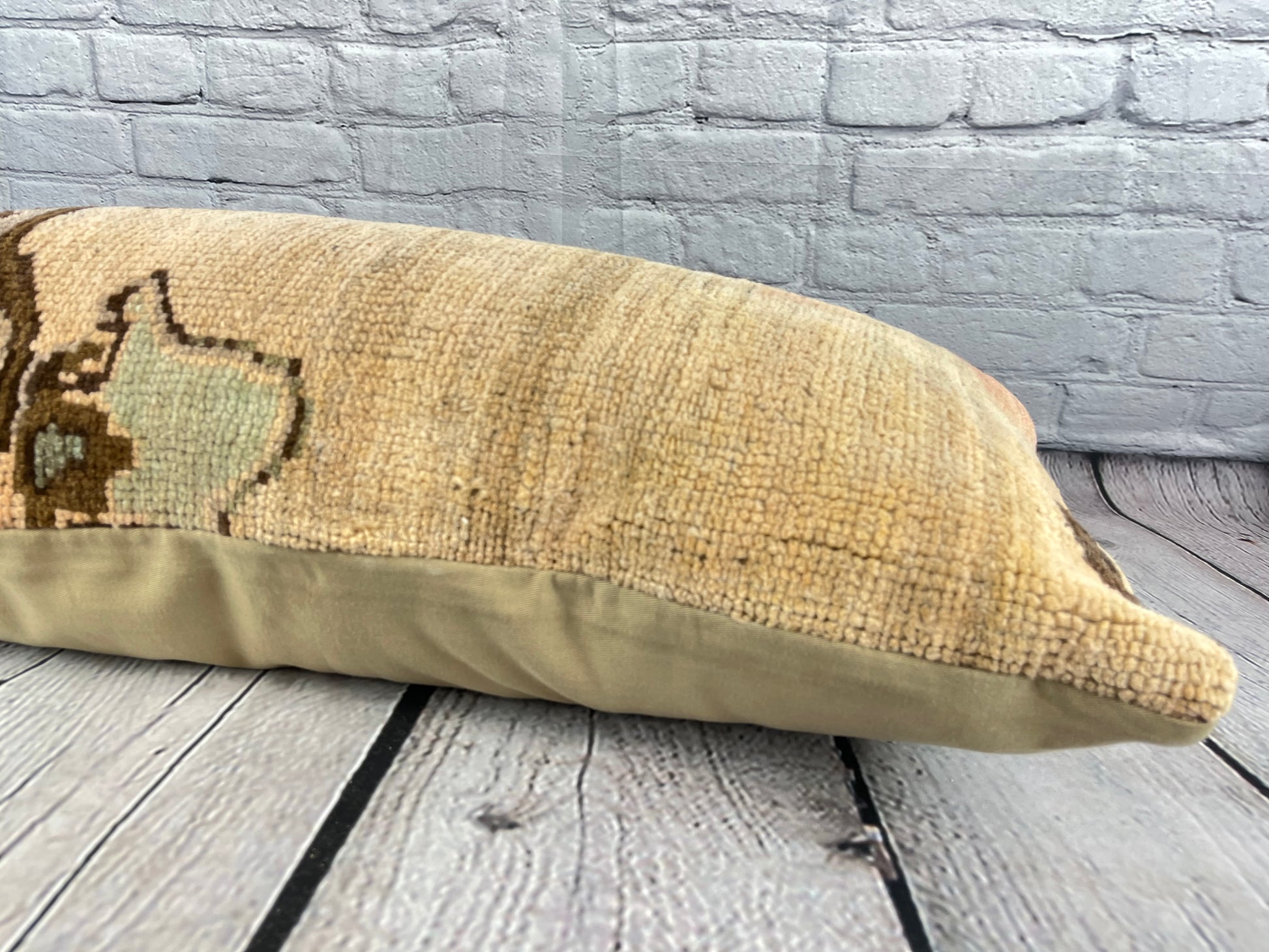 14 x 35 Lumbar Rug Pillow Serene Haven Turkish Pillow Cushion Cover #7805