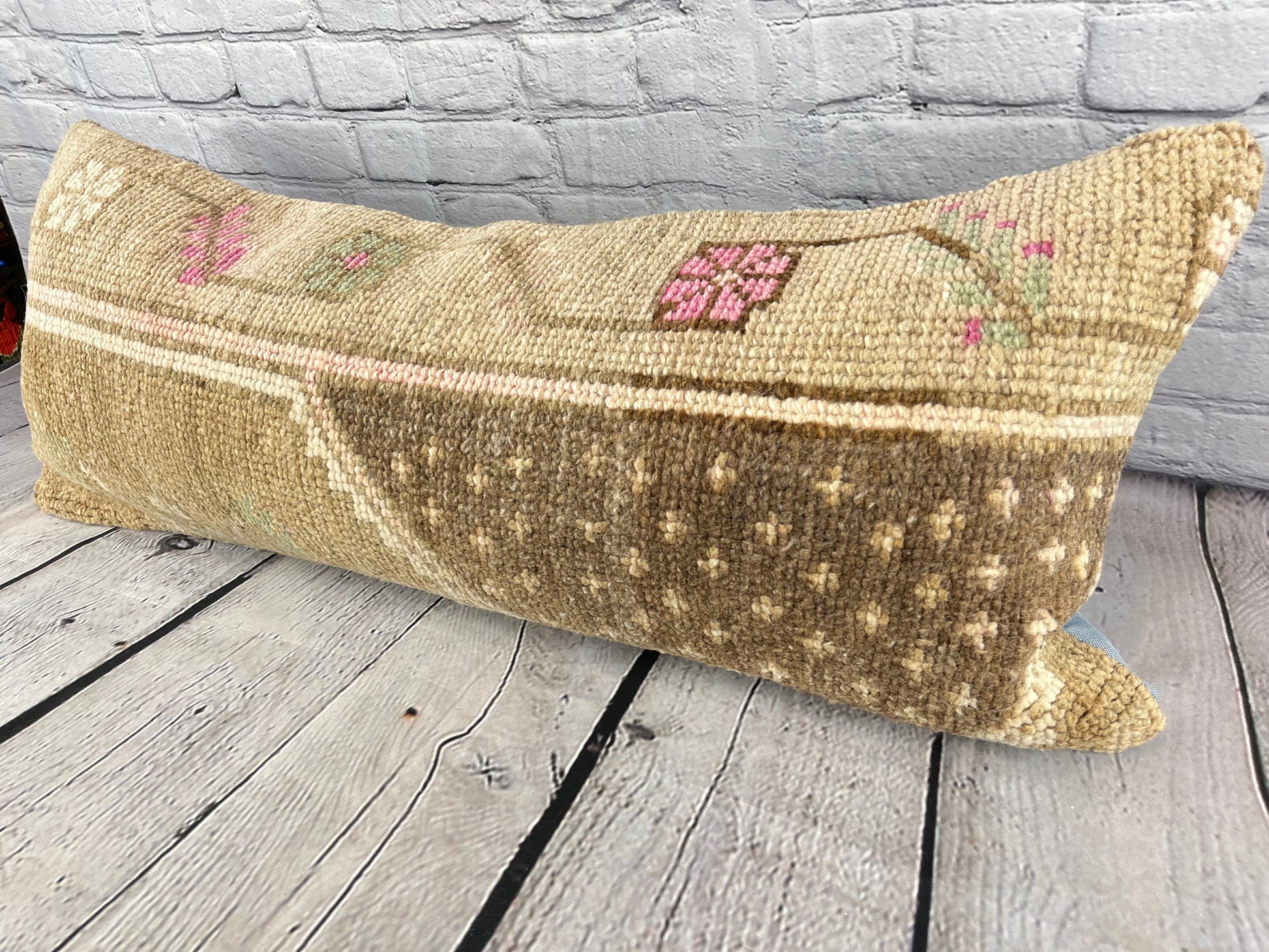14 x 35 Lumbar Kilim Rug Istanbul Dream Turkish Pillow Cushion Cover #7594