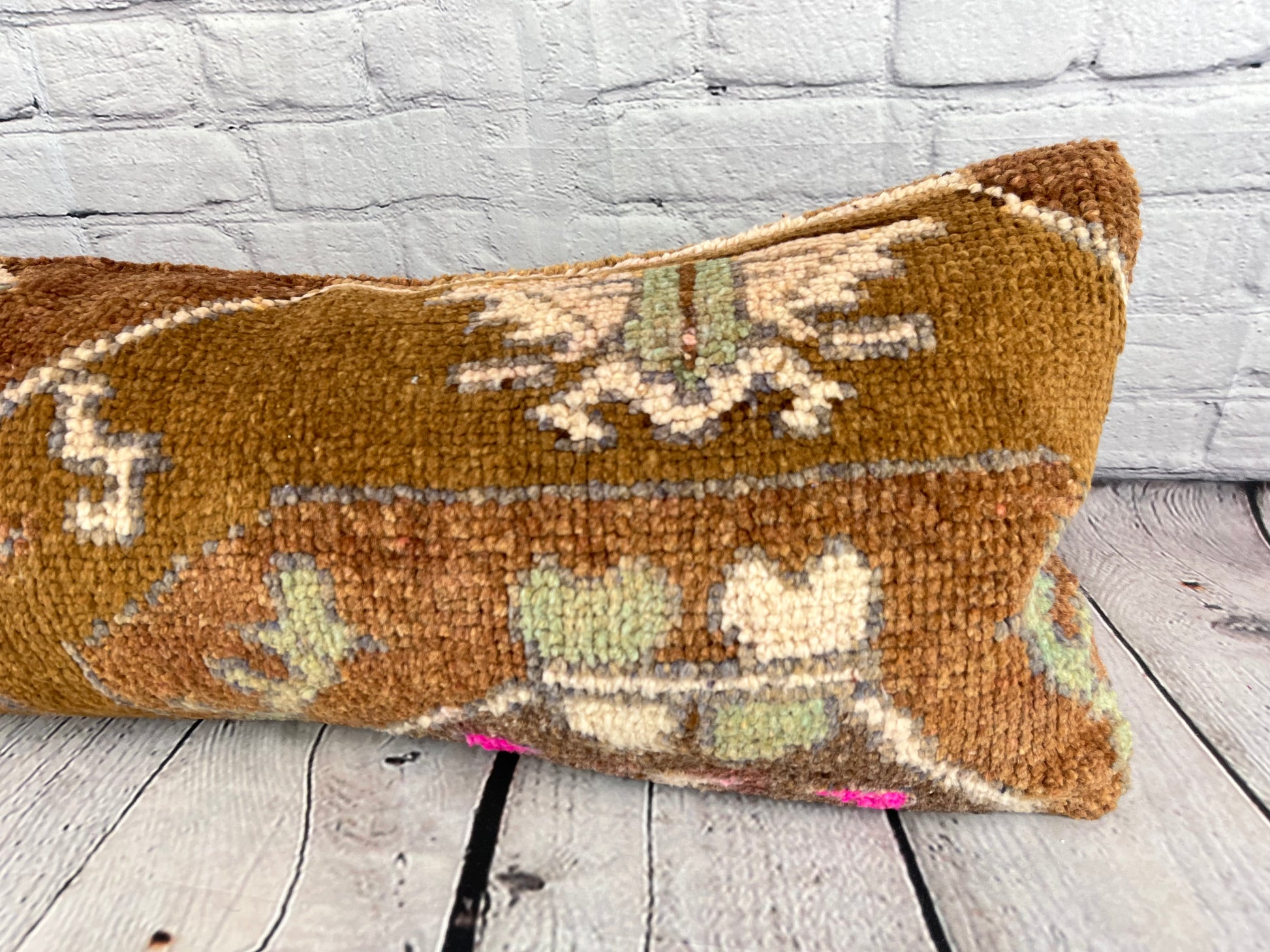 14 x 35 Lumbar Kilim Rug Cozy Haven Turkish Pillow Cushion Cover #7834