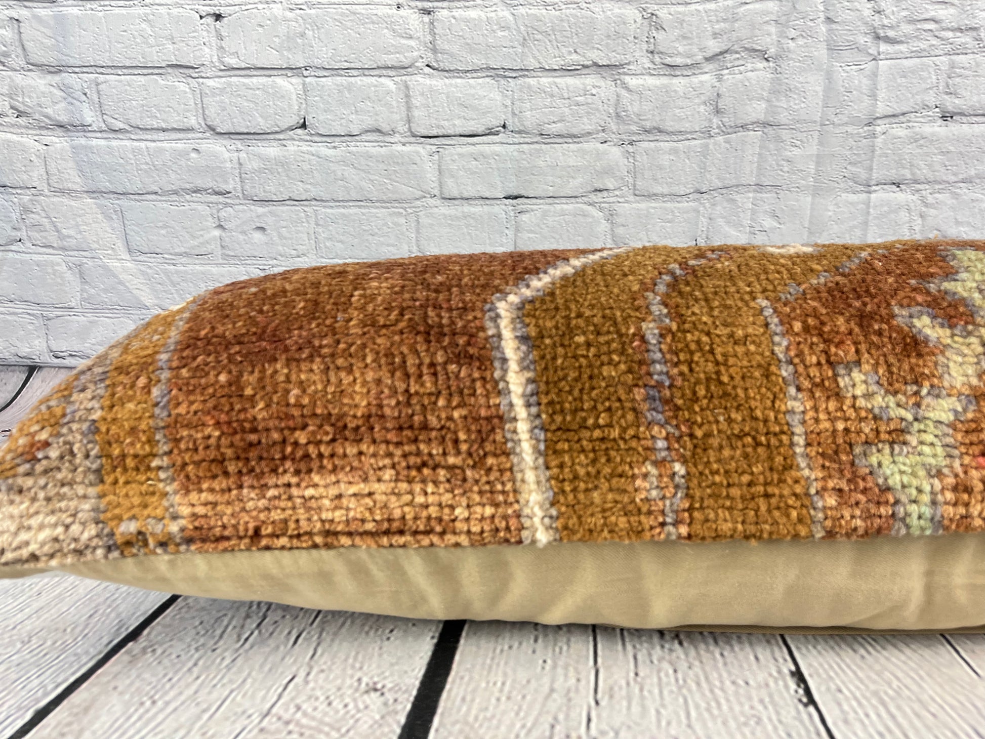 14 x 35 Lumbar Kilim Rug Cozy Haven Turkish Pillow Cushion Cover #7834