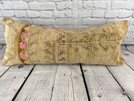 14 x 35 Lumbar Kilim Rug Majesty Oasis Turkish Pillow Cushion Cover #7830