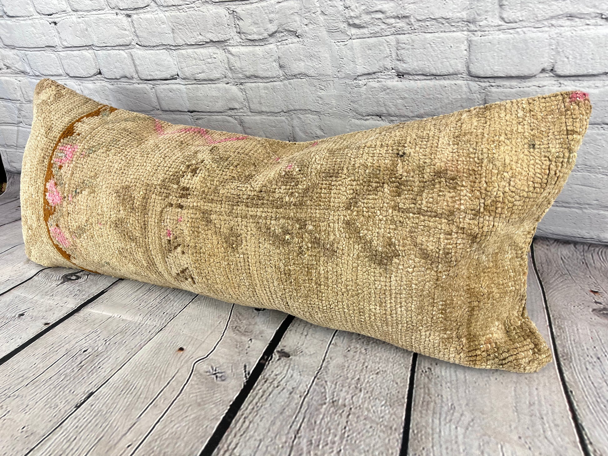 14 x 35 Lumbar Kilim Rug Majesty Oasis Turkish Pillow Cushion Cover #7830