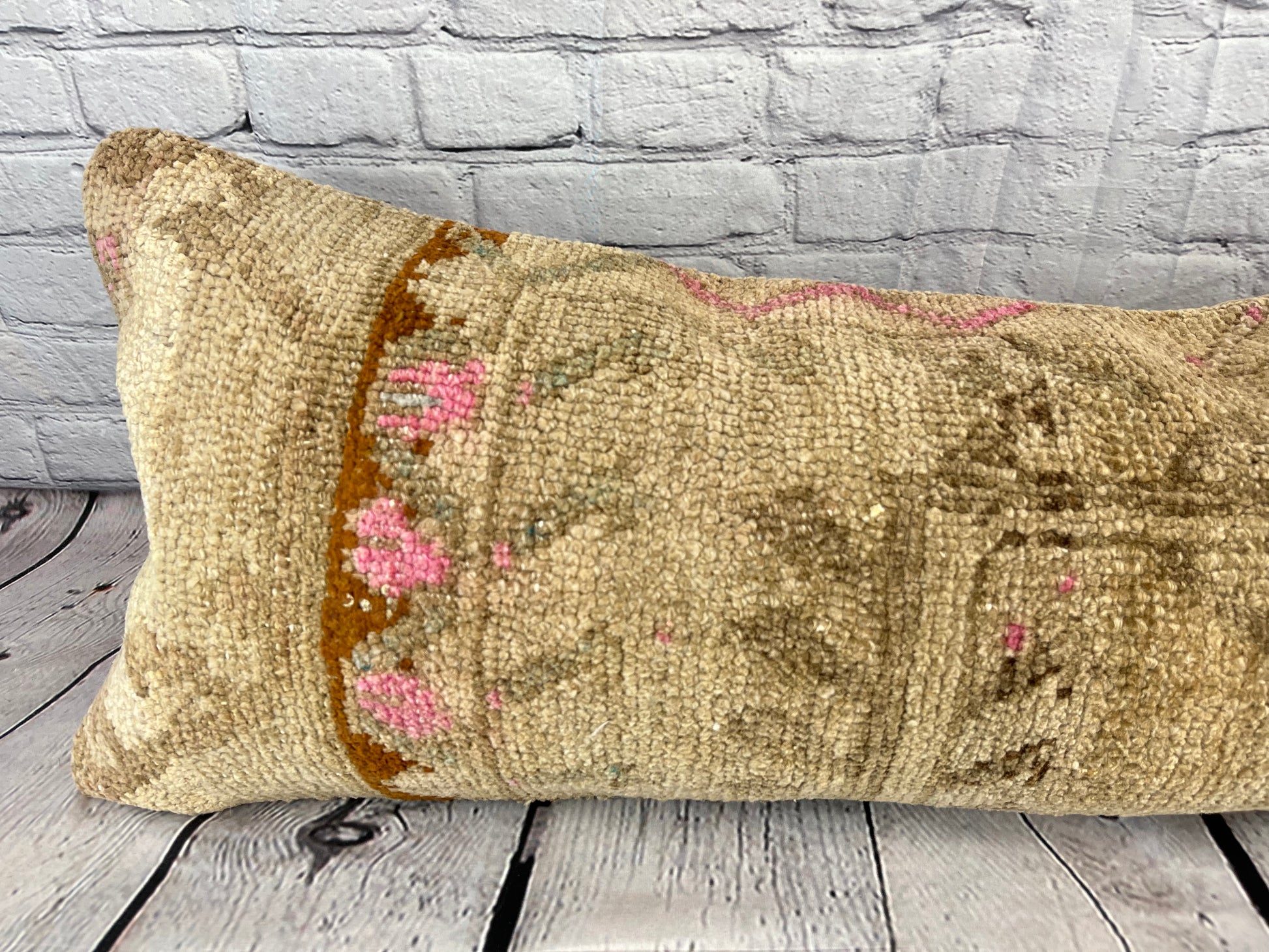 14 x 35 Lumbar Kilim Rug Majesty Oasis Turkish Pillow Cushion Cover #7830