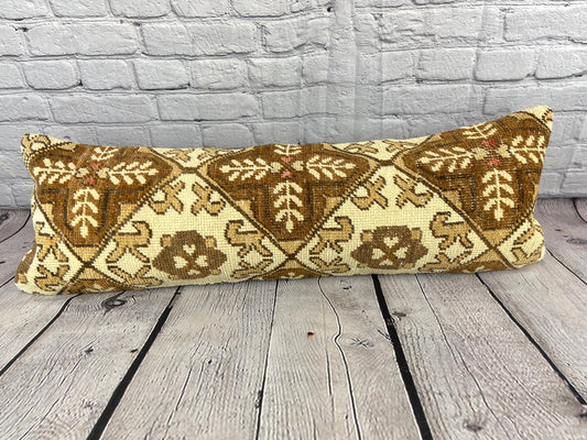 12 x 36 Lumbar Rug Pillow Serene Sanctuary Turkish Pillow Cushion Cover #6642