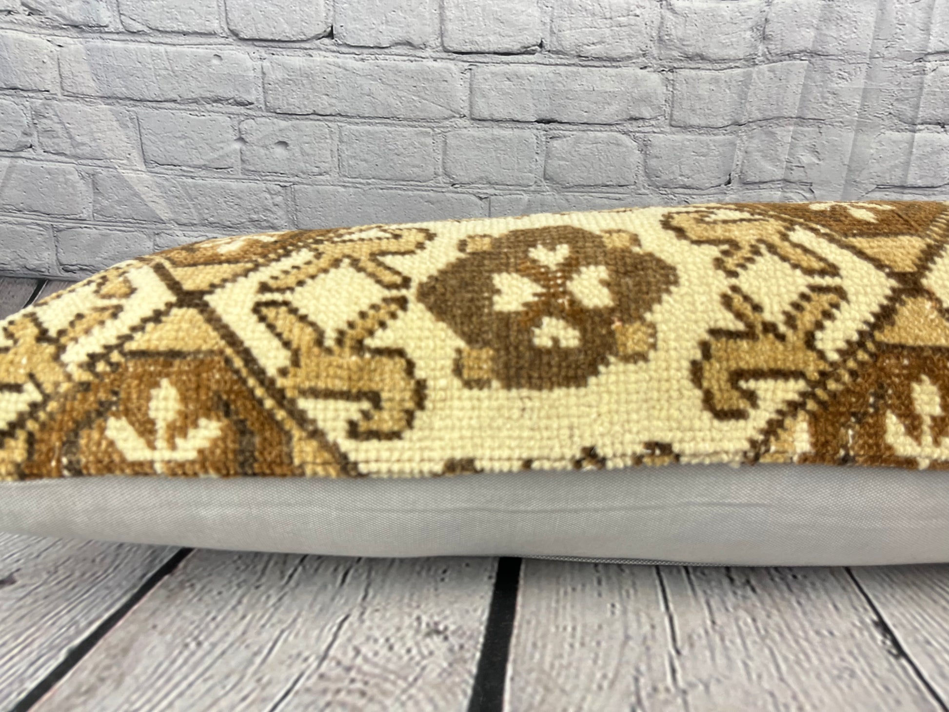 12 x 36 Lumbar Rug Pillow Serene Sanctuary Turkish Pillow Cushion Cover #6642