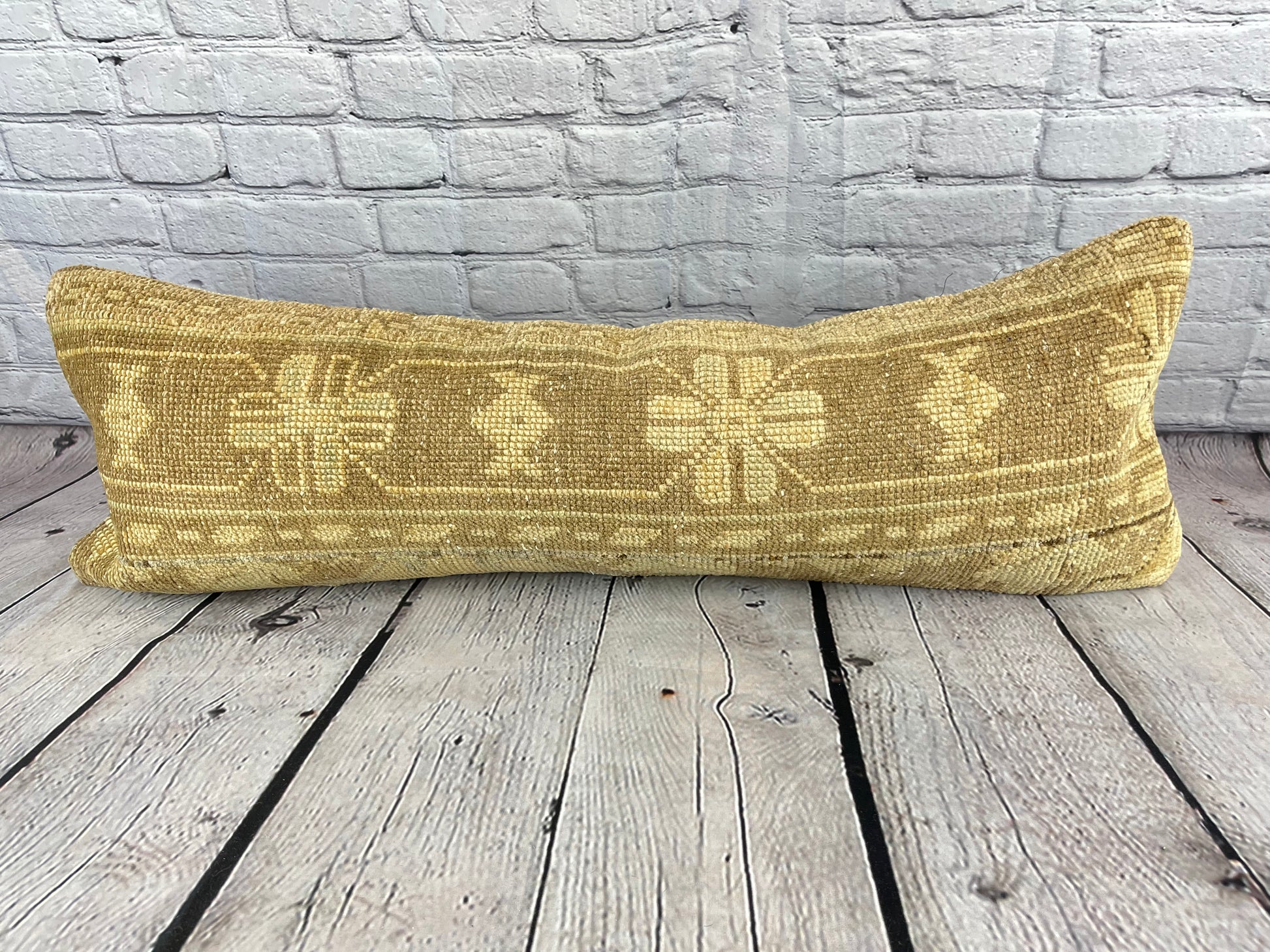 12 x 36 Lumbar Rug Pillow Road Serene Turkish Pillow Cushion Cover #6649