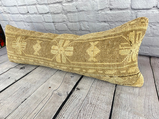 12 x 36 Lumbar Rug Pillow Road Serene Turkish Pillow Cushion Cover #6649