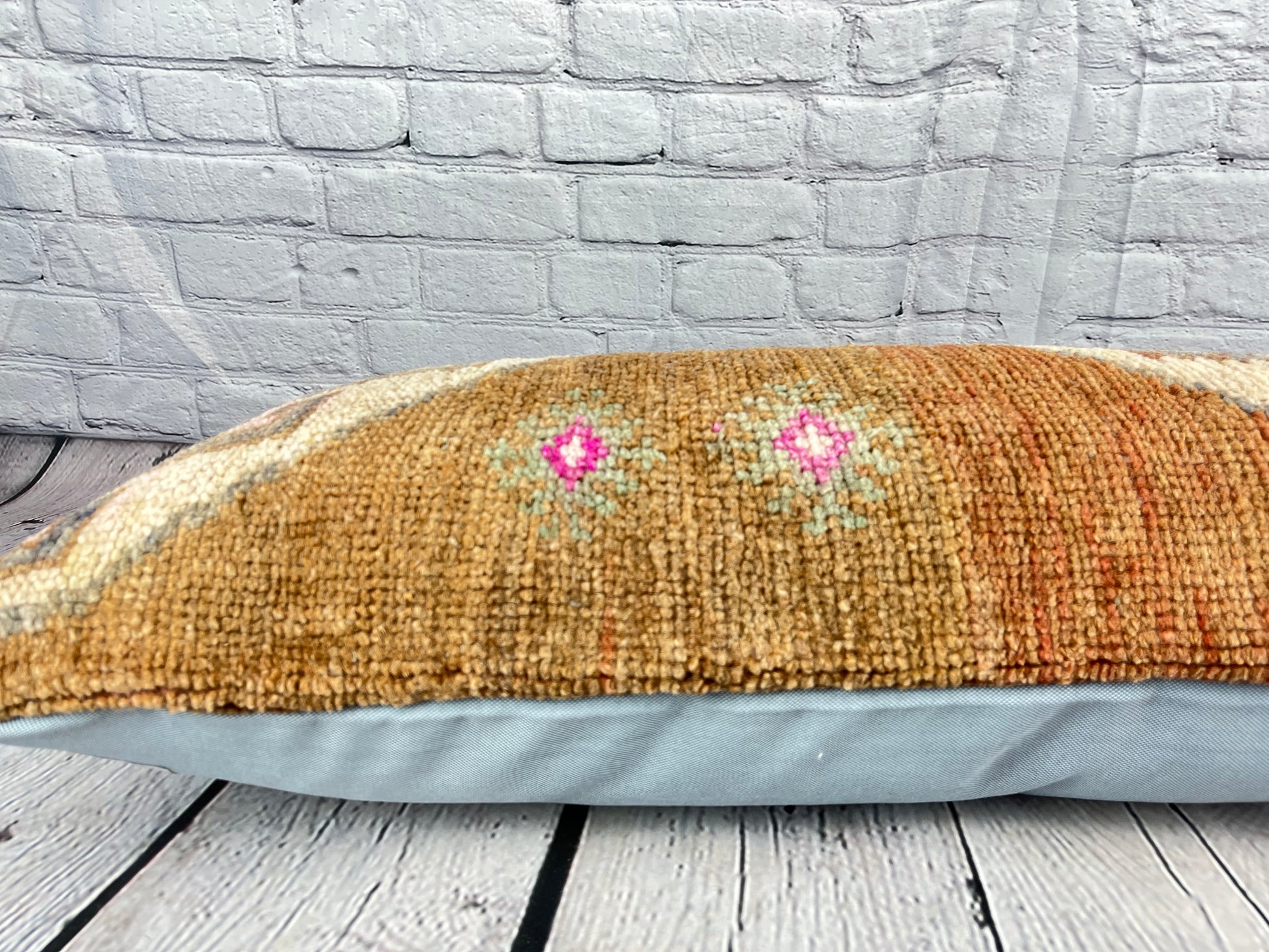 14 x 35 Lumbar Rug Pillow Radiance Haven Turkish Pillow Cushion Cover #7585
