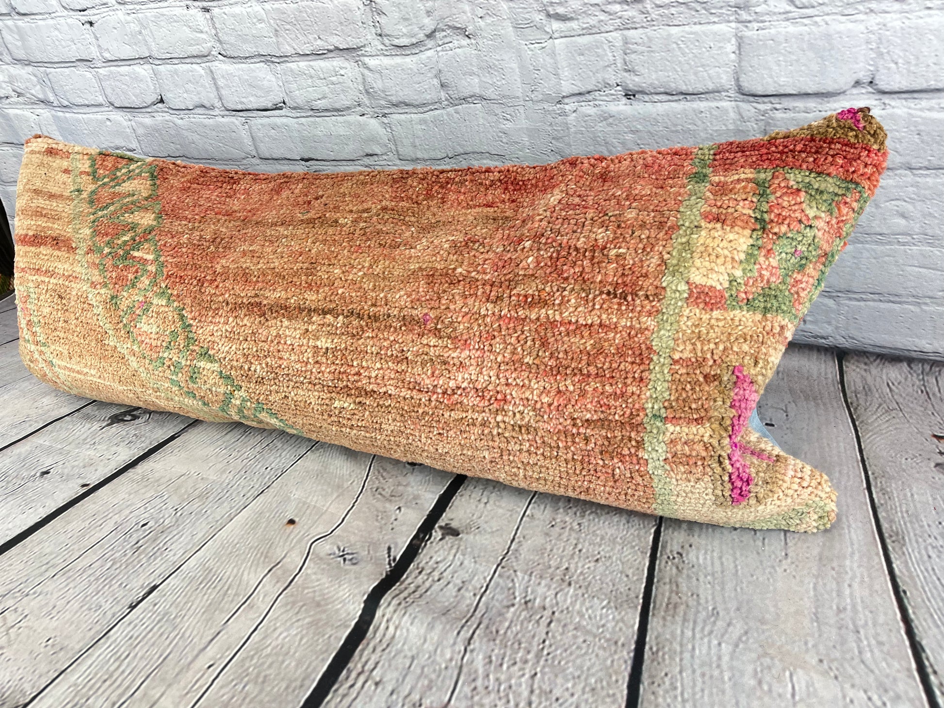 14 x 35 Lumbar Rug Pillow Turkish Radiance Turkish Pillow Cushion Cover #7587