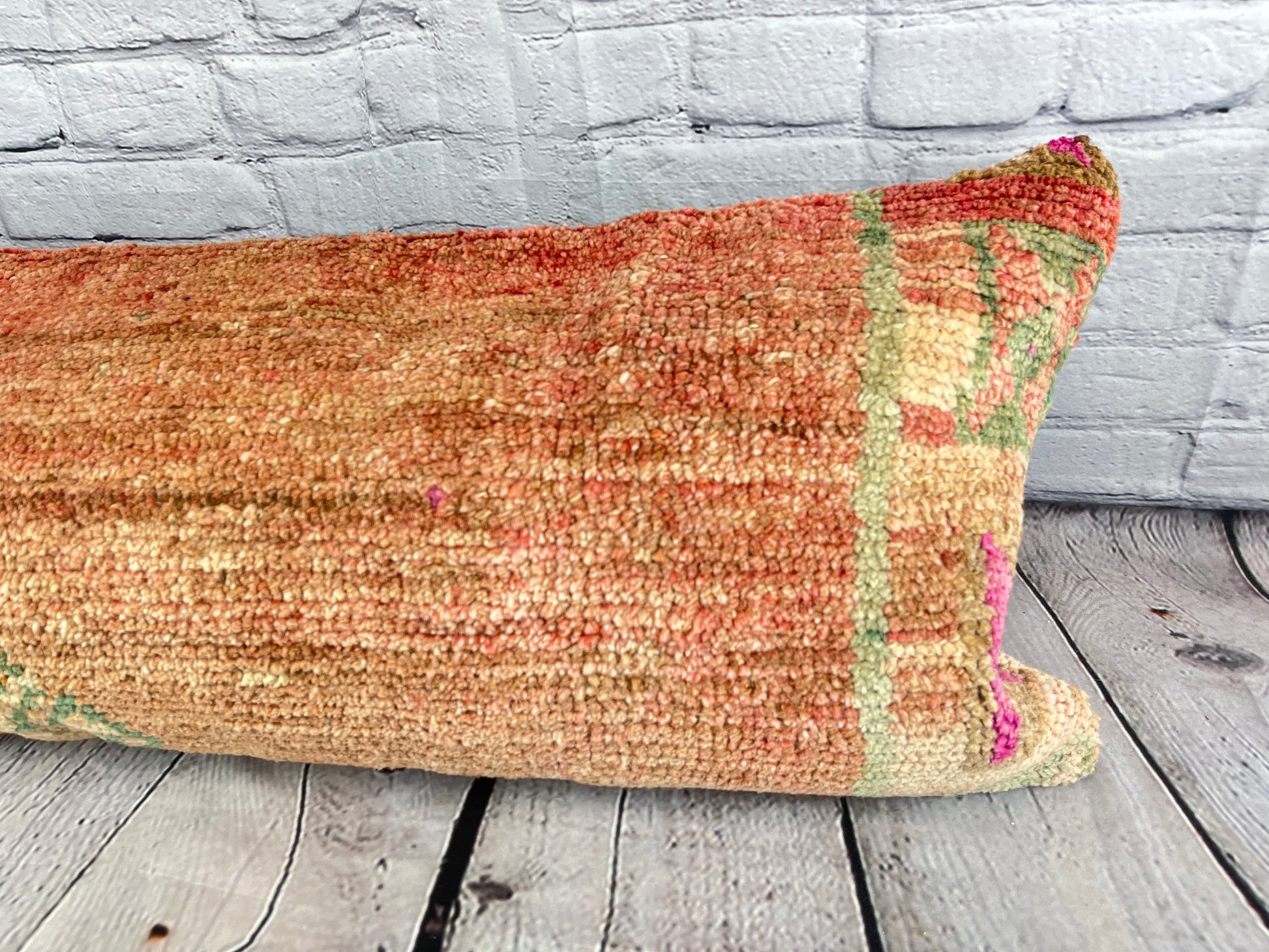 14 x 35 Lumbar Rug Pillow Turkish Radiance Turkish Pillow Cushion Cover #7587