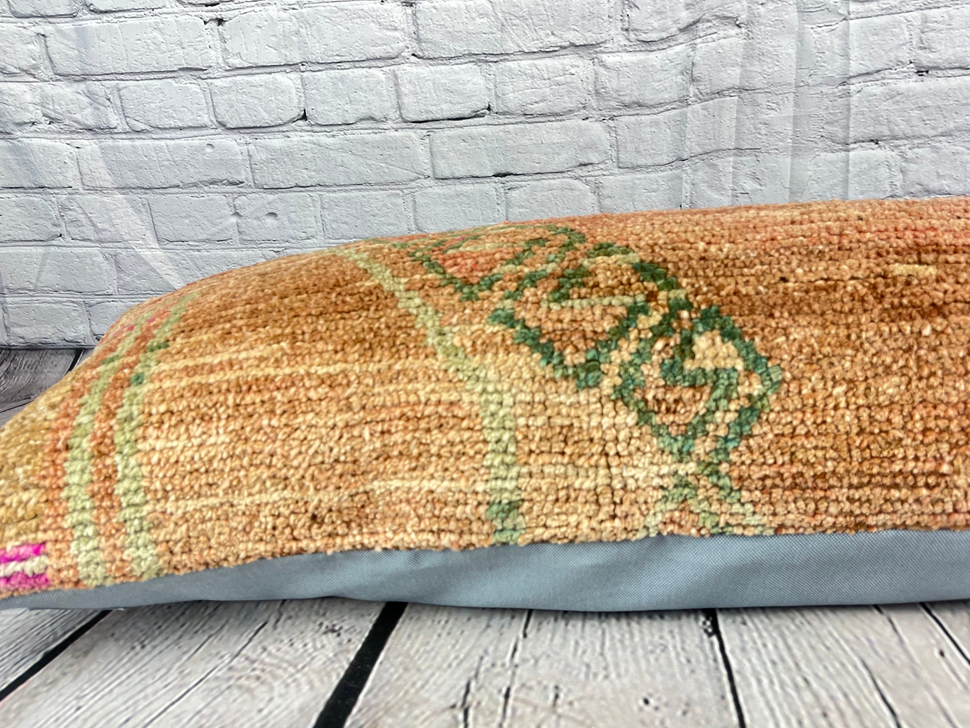 14 x 35 Lumbar Rug Pillow Turkish Radiance Turkish Pillow Cushion Cover #7587