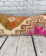 14 x 35 Lumbar Rug Pillow Luxe Corner Turkish Pillow Cushion Cover #7586