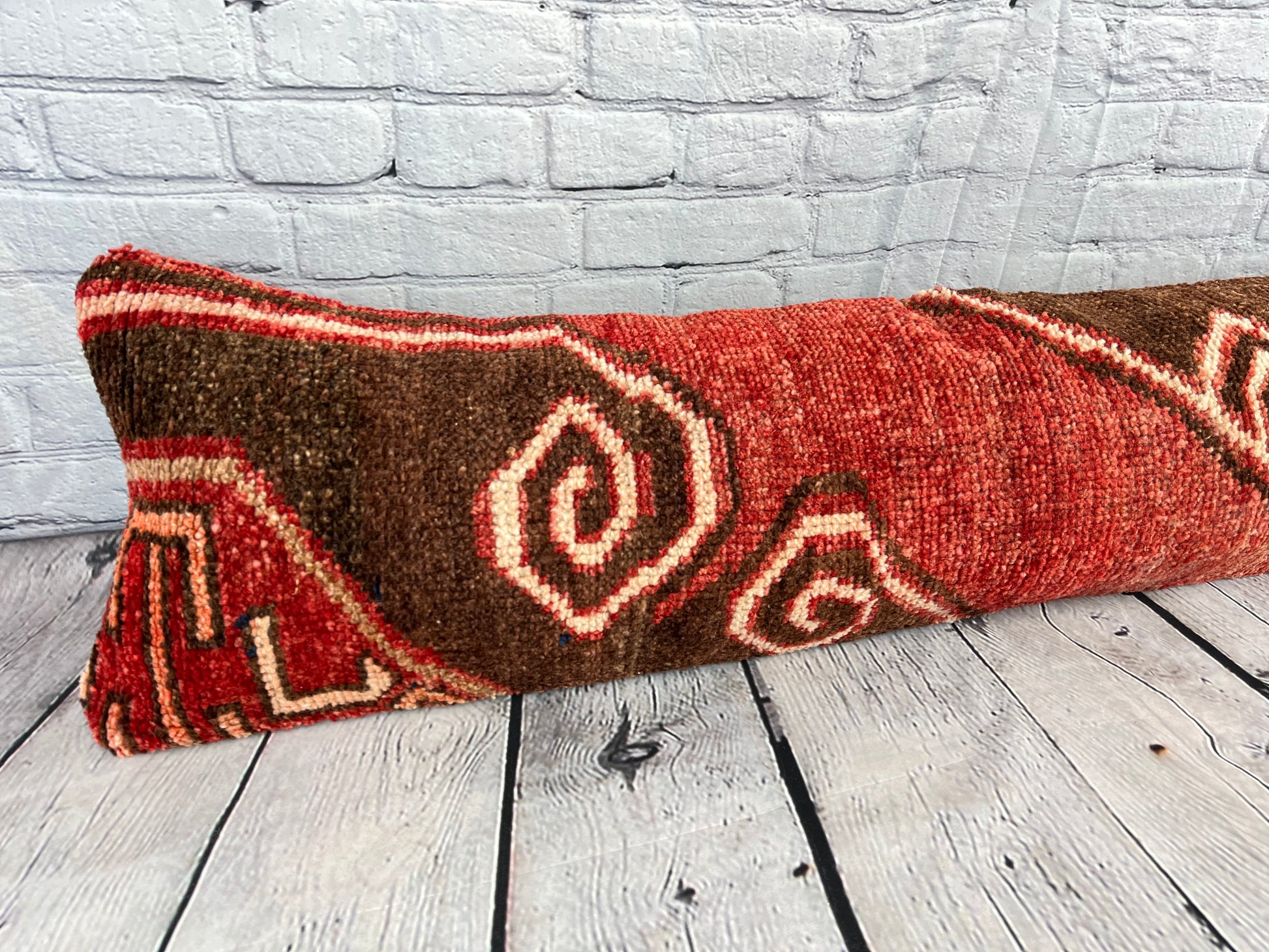 12 x 46 Lumbar Rug Pillow Grand Bazaar Turkish Pillow Cushion Cover #7788