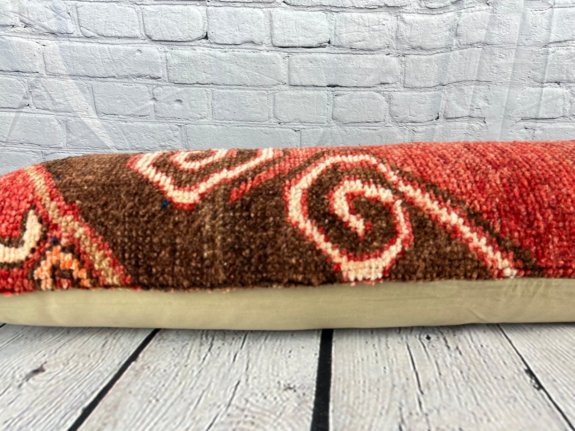 12 x 46 Lumbar Rug Pillow Grand Bazaar Turkish Pillow Cushion Cover #7788