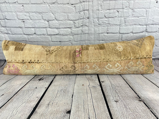 12 x 46 Lumbar Rug Pillow Anatolian Jewel Turkish Pillow Cushion Cover #7770