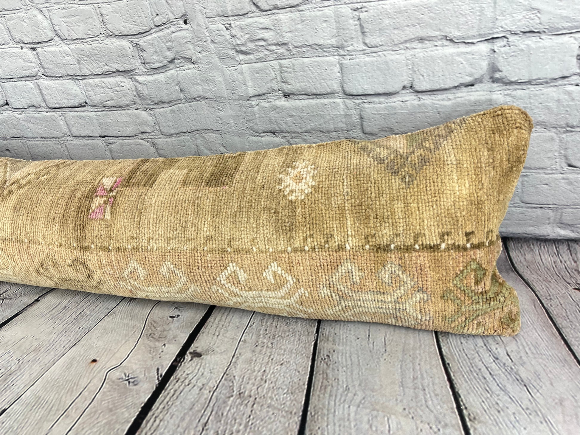 12 x 46 Lumbar Rug Pillow Anatolian Jewel Turkish Pillow Cushion Cover #7770