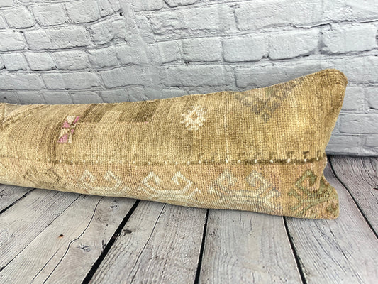 12 x 46 Lumbar Rug Pillow Anatolian Jewel Turkish Pillow Cushion Cover #7770