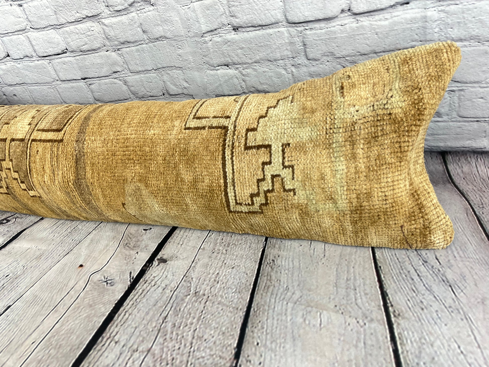 12 x 46 Lumbar Rug Pillow Bliss Haven Turkish Pillow Cushion Cover #7740