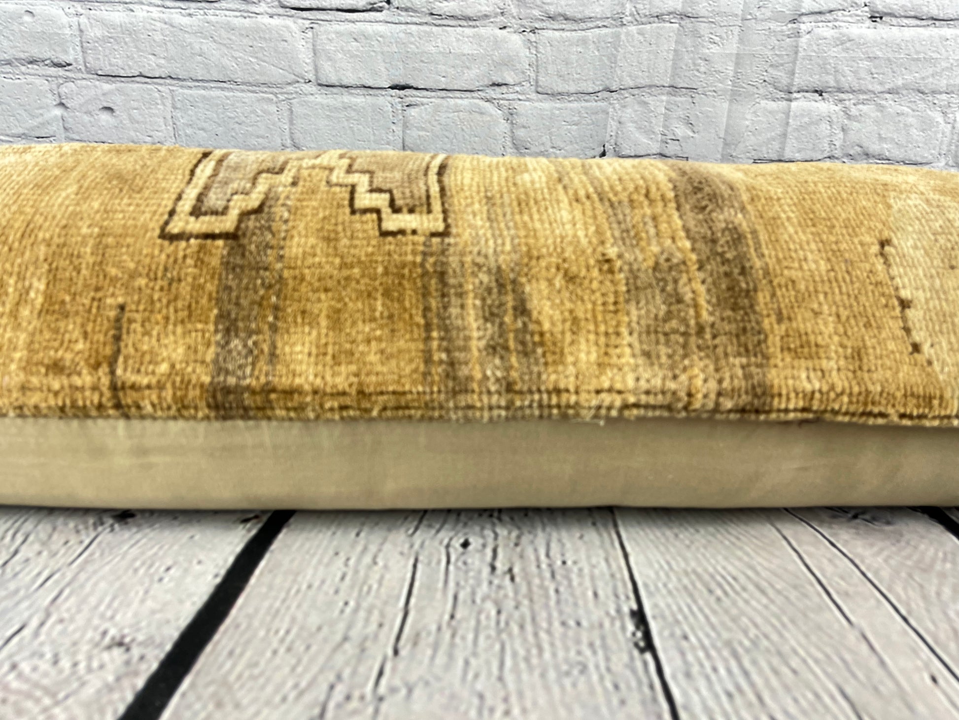 12 x 46 Lumbar Rug Pillow Bliss Haven Turkish Pillow Cushion Cover #7740