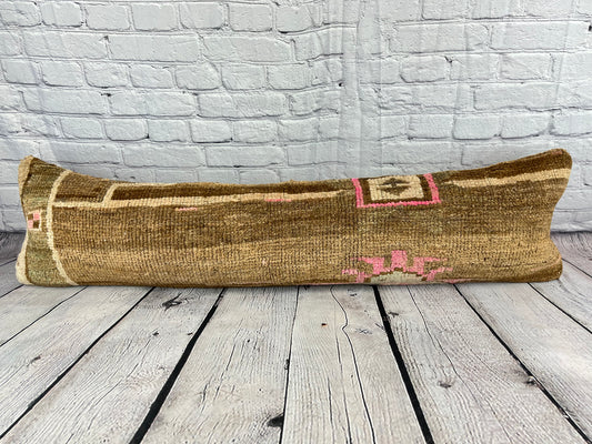 12 x 46 Lumbar Rug Pillow Elegance Nook Turkish Pillow Cushion Cover #7748