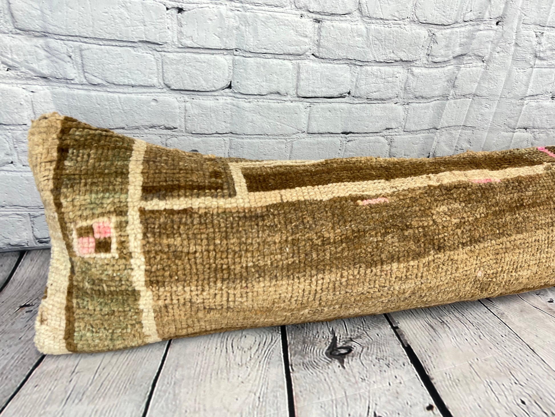 12 x 46 Lumbar Rug Pillow Elegance Nook Turkish Pillow Cushion Cover #7748
