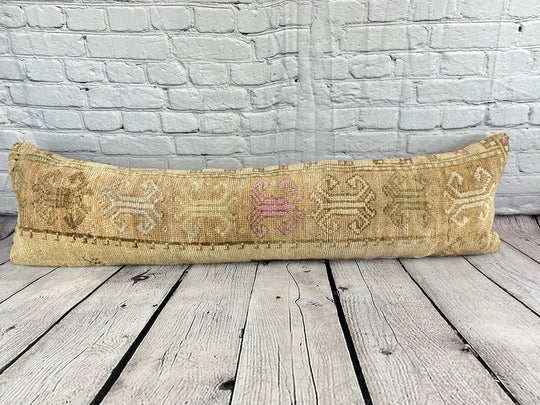 12 x 46 Lumbar Rug Pillow Whispering Retreat Turkish Pillow Cushion Cover #7750