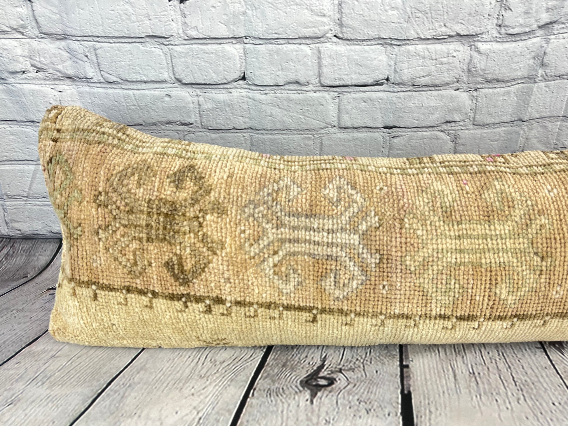 12 x 46 Lumbar Rug Pillow Whispering Retreat Turkish Pillow Cushion Cover #7750
