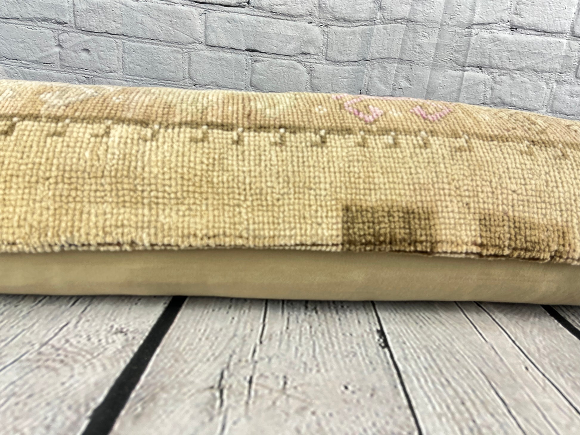 12 x 46 Lumbar Rug Pillow Whispering Retreat Turkish Pillow Cushion Cover #7750