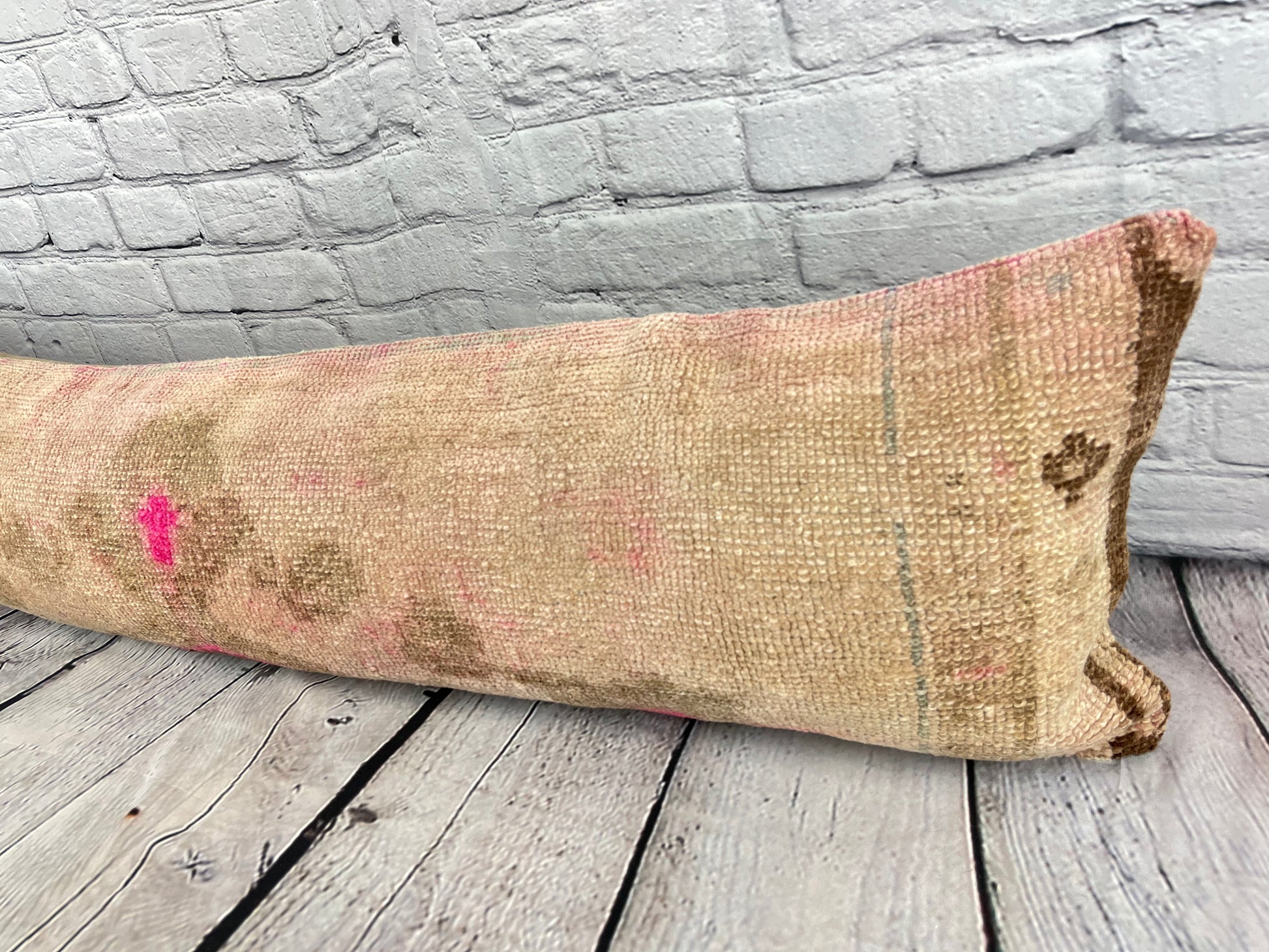 12 x 46 Lumbar Rug Pillow Serenity Haven Turkish Pillow Cushion Cover #7742