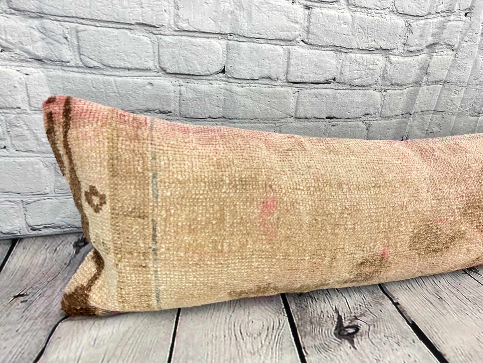 12 x 46 Lumbar Rug Pillow Serenity Haven Turkish Pillow Cushion Cover #7742