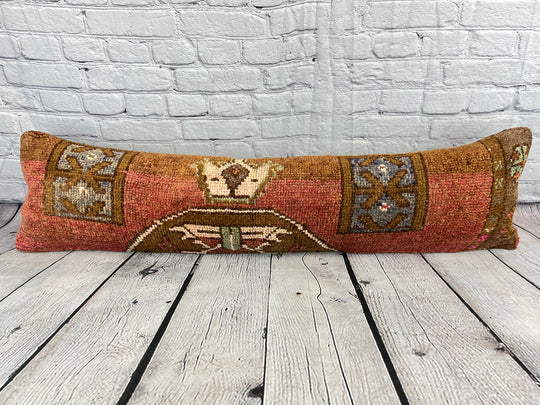 12 x 46 Lumbar Rug Pillow Essence Oasis Turkish Pillow Cushion Cover #7741