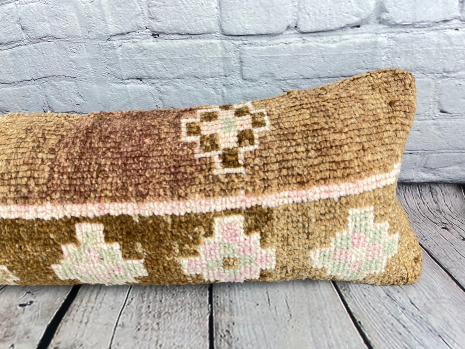 12 x 46 Lumbar Rug Pillow Zen Corner Turkish Pillow Cushion Cover #7525